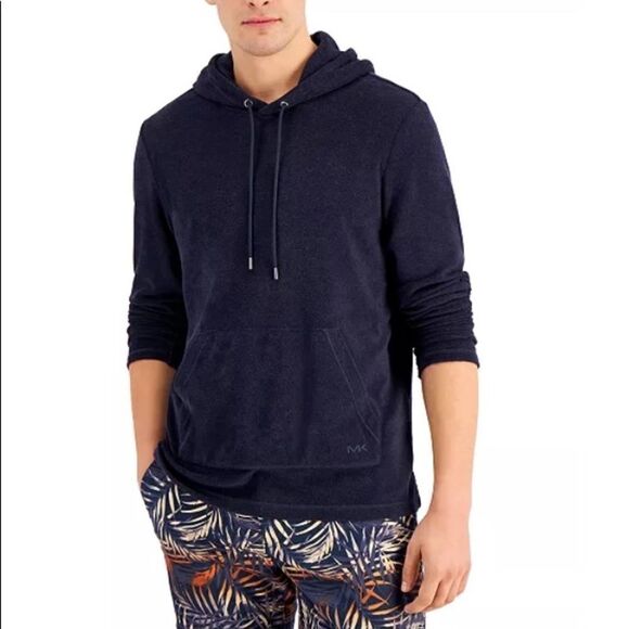Michael Kors Men's Regular-Fit Terry Hoodie Large - Picture 3 of 11